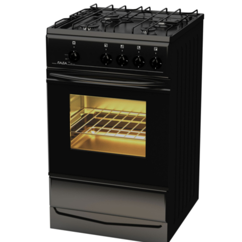 Gaz plita Milagro 02 K s GK cherniy matoviy CHUGUN